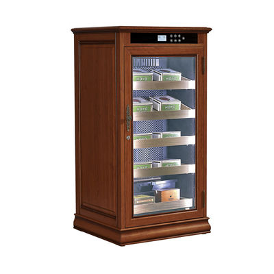 Bom preço Ecrã digital de toque madeira natural refrigerador de armário de charuto elétrico humidor on-line