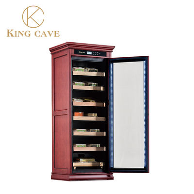 Bom preço Umidificador de madeira Reagan Humidor Armário Digital Ajustável Prateleiras on-line
