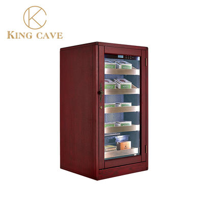 Bom preço Controle táctil de madeira de luxo Display de charuto elétrico fechável Humidor Adega de vinhos Humidor on-line