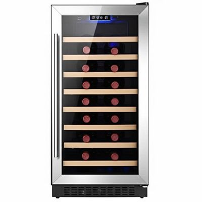 Bom preço Metal Shelving Wine Cooler Cabinet with Locking Door and Touch Control on-line
