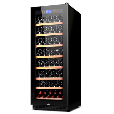 Bom preço Armário de refrigeração de vinho de madeira com ecrã digital para armazenamento óptimo de vinho on-line