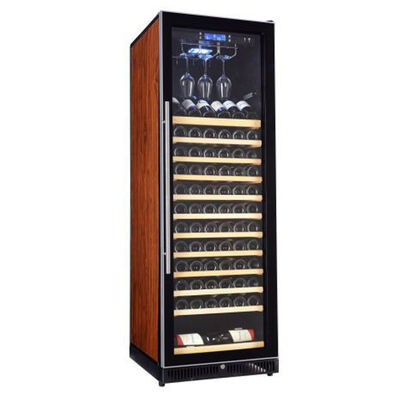 Bom preço Armário de refrigeração de vinhos com porta de vidro de controle de temperatura digital e iluminação interior LED on-line