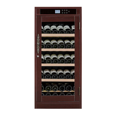 Bom preço Refrigerador de vinho com controle preciso de temperatura, porta de vidro com proteção UV e resfriamento termoelétrico on-line