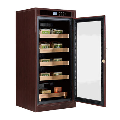 Bom preço Resfriador Umidificador Digital Premium para Charutos com Faixa de Umidade de 65-75% RH e Porta de Vidro Temperado on-line