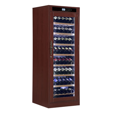Bom preço Armário Refrigerador de Vinho para Cozinha Moderna com Painel de Controle Digital Touch e Porta de Vidro com Trava on-line