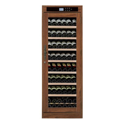 Bom preço Refrigerador de vinho em madeira maciça com controle digital touch, iluminação LED e nível de ruído inferior a 42 dB on-line