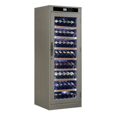 Bom preço Armário Refrigerador de Vinho Moderno em Madeira com Controle Digital Touch, Resfriamento Termoelétrico e Iluminação Interior em LED on-line