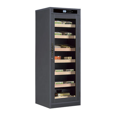 Bom preço Armário de humidor de charutos elétricos de madeira resistente com painel de controle digital e sistema de umidificação incorporado on-line