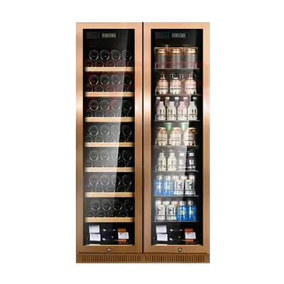Bom preço Armário de refrigeração de vinho de aço inoxidável de luxo para uso doméstico e comercial on-line