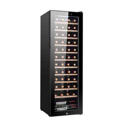Bom preço Frigorífico de refrigerador de vinho de cozinha com controle de temperatura inteligente e porta de vidro on-line